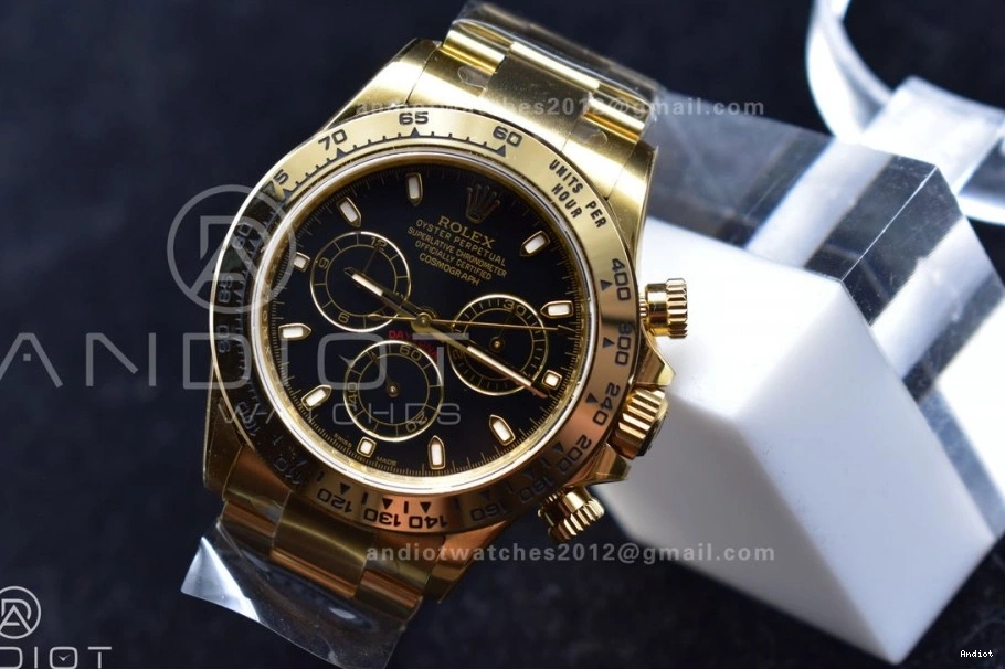 Daytona Best YG Edition SA4130 1:1 Black V2 Clean 116505 Dial on Bracelet 0208